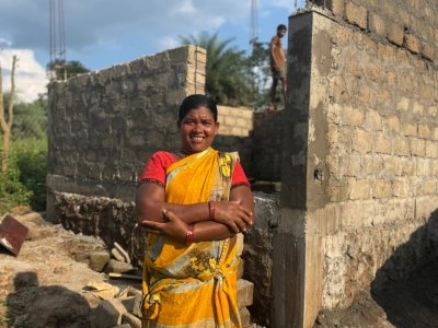 राजमिस्त्री प्रशिक्षण प्राप्त कर पायको ने बनाया अपना पक्का घर