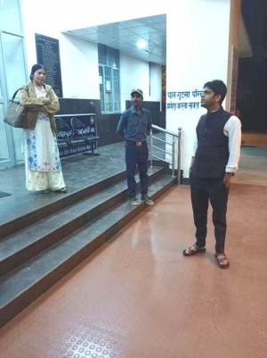 जिला अस्पताल और मातृ शिशु अस्पताल का औचक निरीक्षण