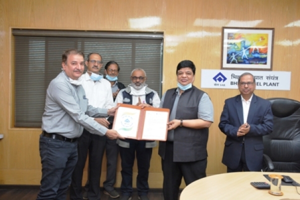 जवाहर बाजपेयी द्वारा निर्मित सेल गौरव दिवस &ldquo;लोगो&rdquo; को सेल चेयरमैन ने किया जारी