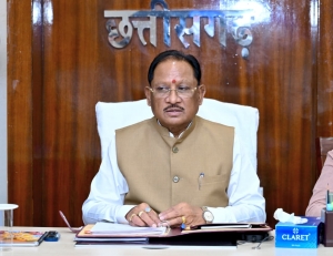 मुख्यमंत्री  विष्णु देव साय की अध्यक्षता में आज  सिविल लाइन स्थित निवास कार्यालय में केबिनेट की बैठक प्रारम्भ