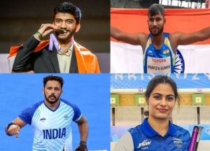 मनु भाकर, डी गुकेश, हरमनप्रीत सिंह और प्रवीण कुमार को मिला ध्यानचंद खेल रत्न पुरस्कार