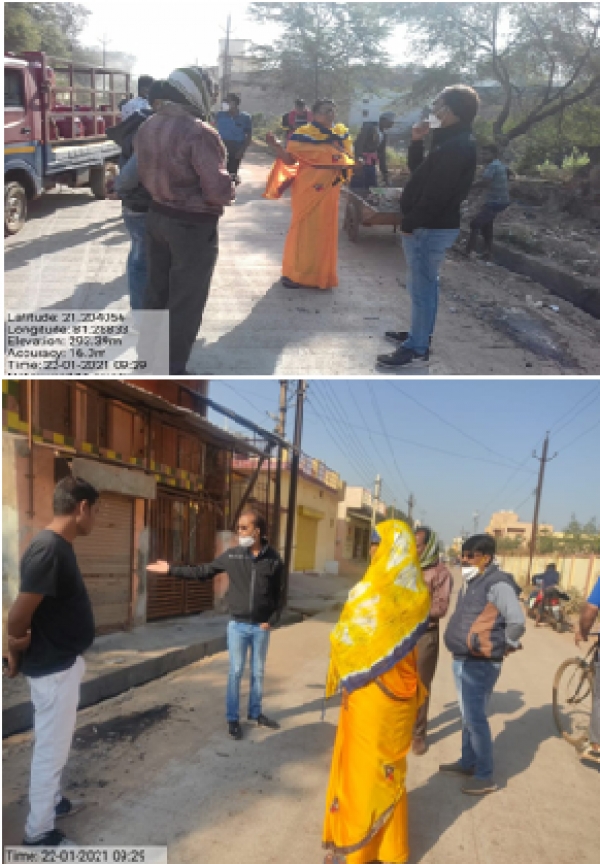 पटरीपार के वार्डो में आयुक्त ने किया भ्रमण, सफाई के लिए दिये कड़े निर्देश, गंदगी फैलाने वालों पर लगाये जुर्माना