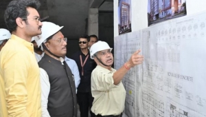 मुख्यमंत्री विष्णुदेव साय ने किया निर्माणाधीन जगदेव राम उरांव कल्याण आश्रम चिकित्सालय का अवलोकन
