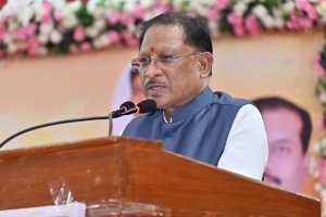 मुख्यमंत्री  विष्णुदेव साय शहीद विनोद सिंह कौशिक मेधावी छात्र अभिनंदन समारोह में शामिल, मेधावी छात्रों का बढ़ाया उत्साह