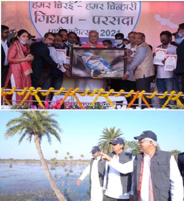 &lsquo;गिधवा-परसदा पक्षी विहार&rsquo; बनेगा विश्व स्तरीय पर्यटन स्थल : भूपेश बघेल