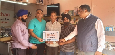 पूर्व पार्षद स्व. चाने के पुत्र ने नवदृष्टि फाउंडेशन के माध्यम से देहदान व नेत्रदान की घोषणा की