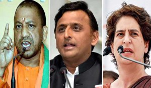 यूपी में योगी-अखिलेश के बीच काँटे की टक्कर, प्रियंका का भी बढ़ा आत्मविश्वास