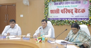 कोरबा जिले के विकास का महत्वपूर्ण आधार है डीएमएफ - मंत्री श्री लखनलाल देवांगन