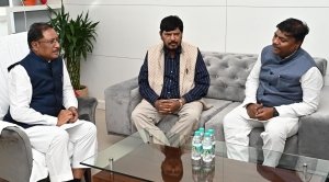 मुख्यमंत्री विष्णु देव साय से केंद्रीय राज्यमंत्री  रामदास अठावले ने की सौजन्य मुलाकात