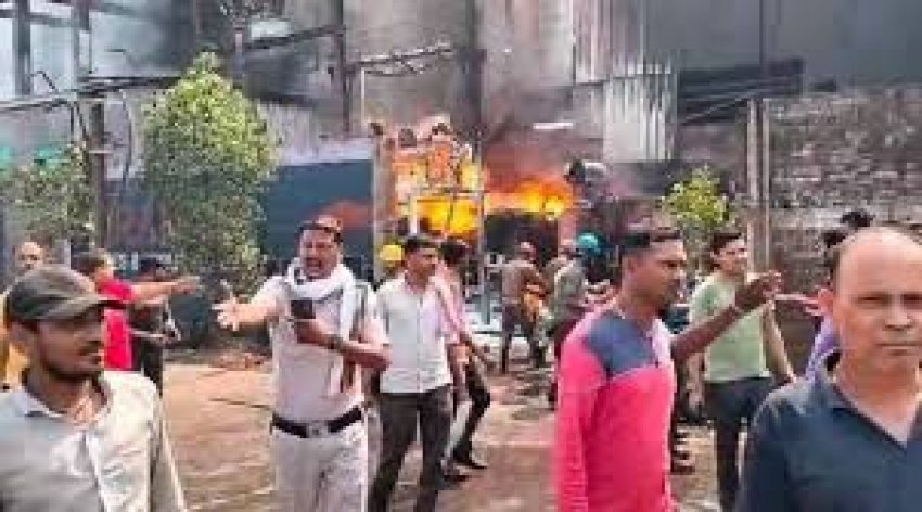 जधानी रायपुर में भीषण गर्मी के चलते आग का कहर जारी
