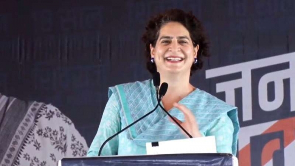 प्रियंका वाड्रा धार के राजगढ़ में बोलीं- मध्य प्रदेश में राजा जा रहा है, मोहनखेड़ा तीर्थस्थल पर किया पूजन