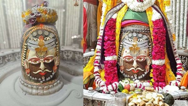 माघ शुक्ल पक्ष की चतुर्थी पर भस्म आरती में चंद्र और बिल्व पत्र से सजे बाबा महाकालेश्वर