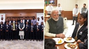 PM मोदी ने टीम की उपलब्धि पर दी बधाई, खिलाड़ियों को अपने हाथों से मिठाई खिलाई