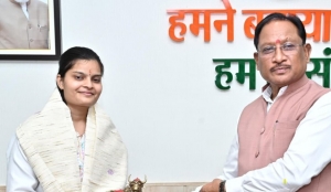यूपीएससी सिविल सेवा परीक्षा में 35वीं रैंक प्राप्त करने वाली सुश्री वैभवी अग्रवाल को मुख्यमंत्री ने दी बधाई मुख्यमंत्री  विष्णु देव साय