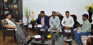 राज्यपाल उइके से सुभाष परते ने की सौजन्य भेंट