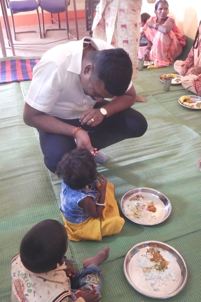 एनिमिक महिलाओं और कुपोषित बच्चों के  गर्म एवं सुपोषित भोजन व्यवस्था का अवलोकन