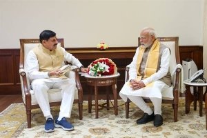 प्रधानमंत्री मोदी से मुख्यमंत्री डॉ. यादव ने नई दिल्ली में की सौजन्य भेंट