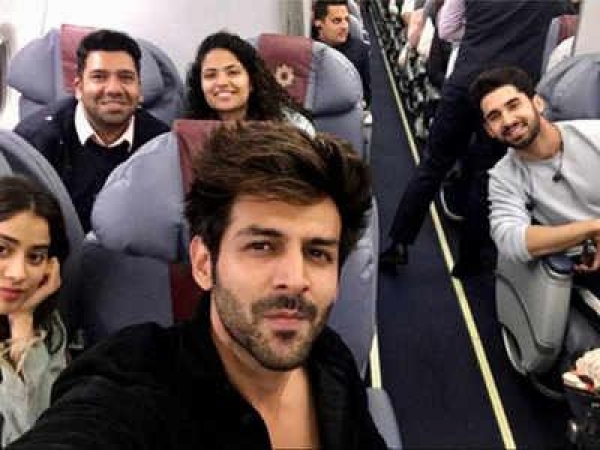 दोस्ताना 2 का शेड्यूल पूरा करके लौट कार्तिक और जान्हवी