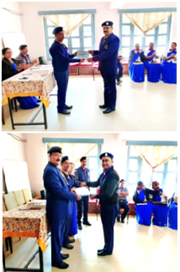 //श्री अविनाश चंद्राकर जिला मुख्य आयुक्त प्रशिक्षण लेकर लौटे//