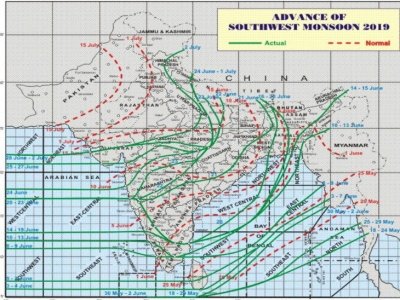 प्रदेश में आगामी 48 घंटे में 19 जिलों में भारी बारिश की चेतावनी; दक्षिण-पश्चिम सिस्टम से होगी बारिश