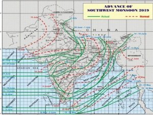 प्रदेश में आगामी 48 घंटे में 19 जिलों में भारी बारिश की चेतावनी; दक्षिण-पश्चिम सिस्टम से होगी बारिश