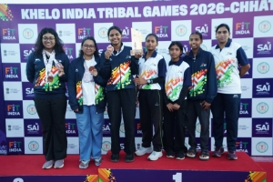 खेलो इंडिया ट्राइबल गेम्स 2026: सरगुजा में कुश्ती प्रतियोगिता का भव्य आगाज, पहले दिन दिखा रोमांचक प्रदर्शन