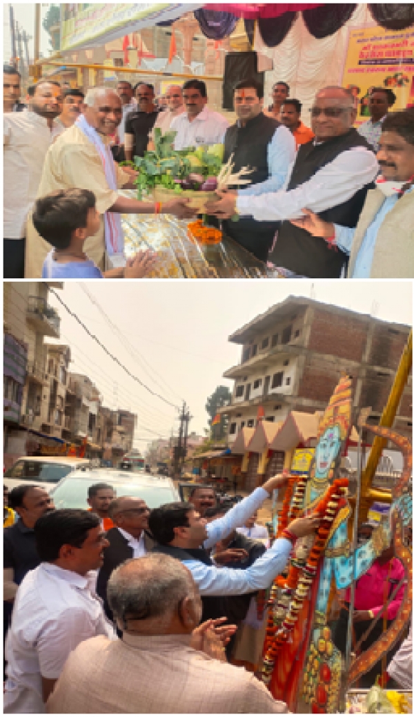 माॅ शाकम्भरी जयंती व महोत्सव में शामिल हुये महापौर एवं सभापति