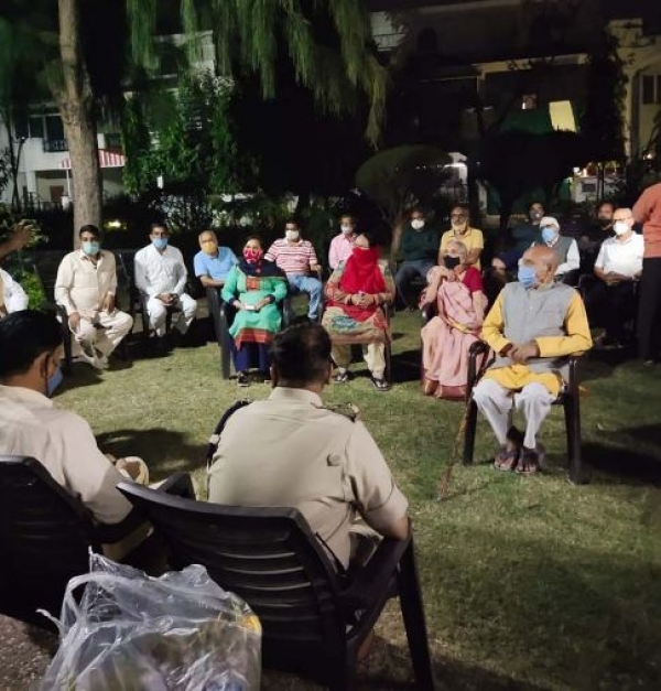 आगामी त्यौहार के दौरान सुरक्षा व्यवस्था के मद्देनजर एवं अपराधों की रोकथाम हेतु किये जा रहे जन संवाद