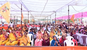 ठाकुरदिया खुर्द में राम मंदिर का उपमुख्यमंत्री विजय शर्मा ने किया भूमिपूजन