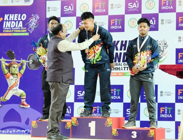 उप मुख्यमंत्री&nbsp; अरुण साव खेलो इंडिया ट्राइबल गेम्स देखने पहुंचे