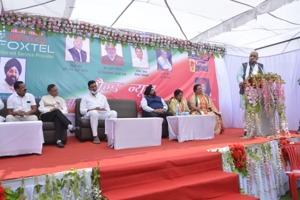 कृषि मंत्री ने किया ग्रैंड न्यूज चैनल के स्टूडियो का उद्घाटन