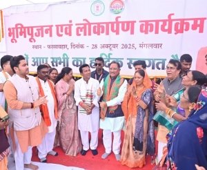 मुख्यमंत्री  विष्णुदेव साय ने जशपुर जिले के फरसाबहार में 40.89 करोड़ के 13 कार्यों का किया लोकार्पण एवं भूमिपूजन