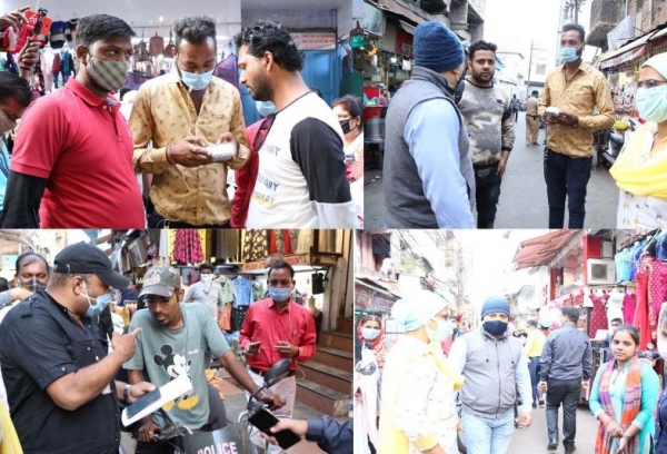 मास्क ना लगाने वालों के विरुद्ध जिला-प्रशासन की बड़ी कार्यवाही