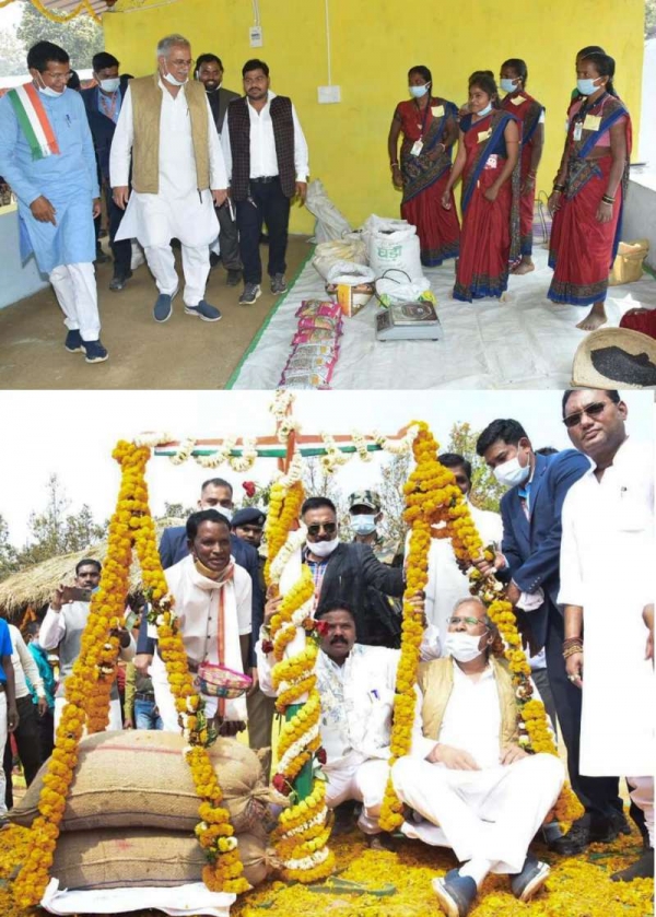 मुख्यमंत्री ने कोंडागाँव के कोंगेरा गौठान में संचालित गतिविधियों व उत्पादों का किया अवलोकन