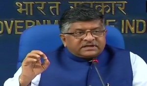 आंकड़ों की सुरक्षा के लिए विधेयक लाया जाएगा: रविशंकर प्रसाद