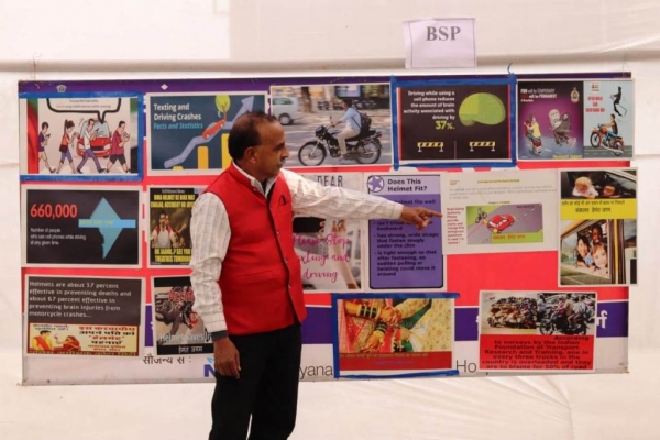 सड़क सुरक्षा के प्रति जागरूकता जगाने हेतु समर्पित हैं बीएसपी कर्मी हेमन्त जगम