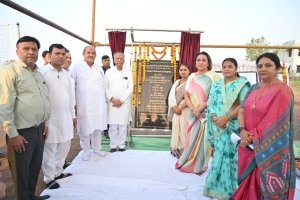 पर्यटन मंत्री  ताम्रध्वज साहू ने आई.एच.एम. में किया 50 सीटर हॉस्टल भवन का शिलान्यास